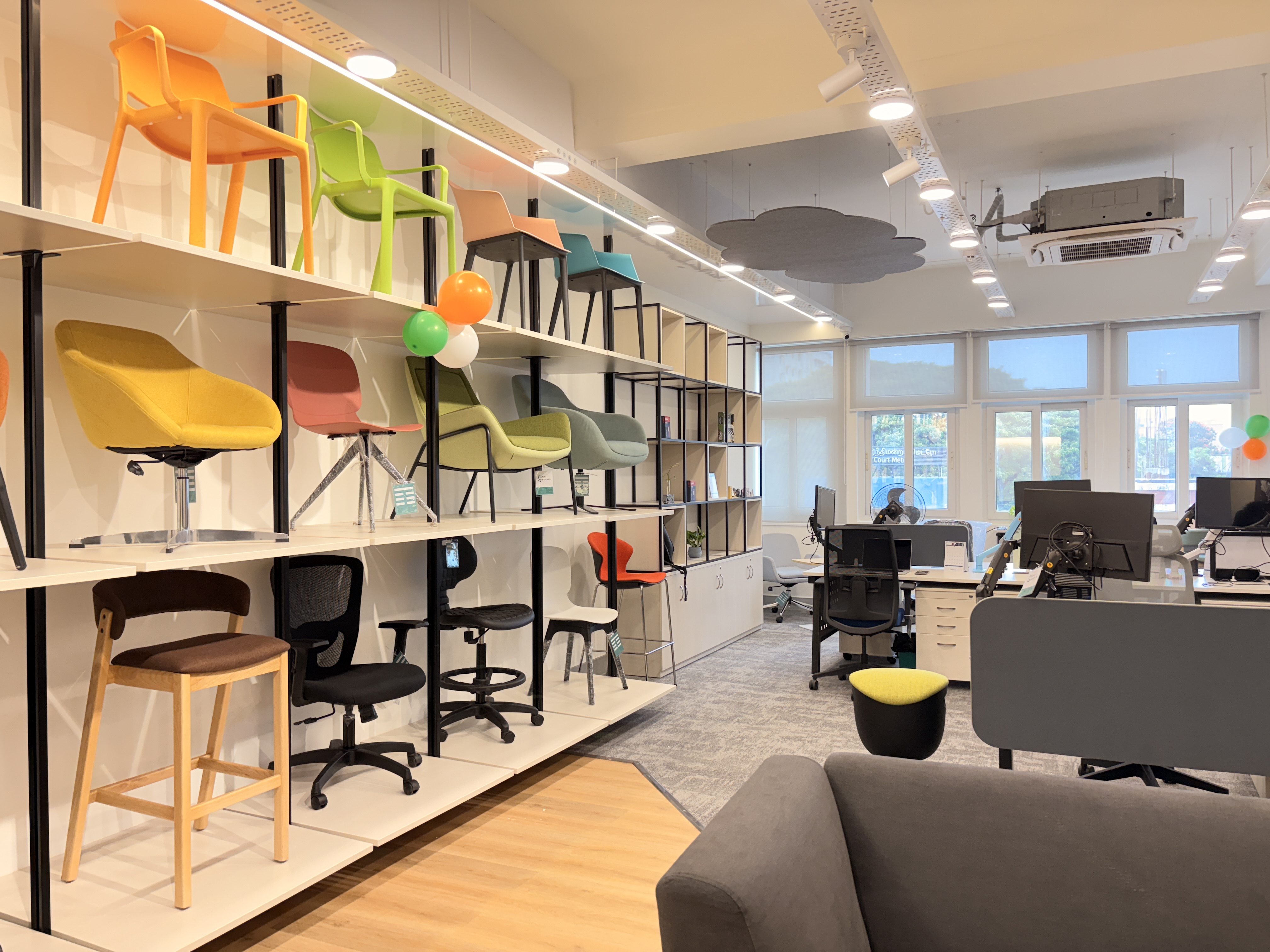 Furniconcept lab Showroom , Chennai. India - office furniture project by Furniconcepts